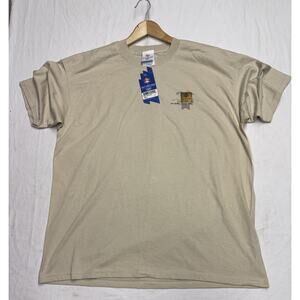 Vintage 2002 Salt Lake City Olympics Winter Games Men's T-Shirt Size XL -beige